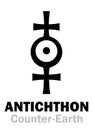 Astrology: Sign of ANTICHTHON (Counter-Earth)